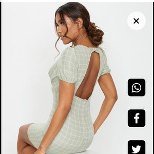 Sold❗️Sage Green Cut Out Dress NEVER WORN